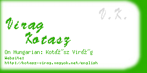 virag kotasz business card